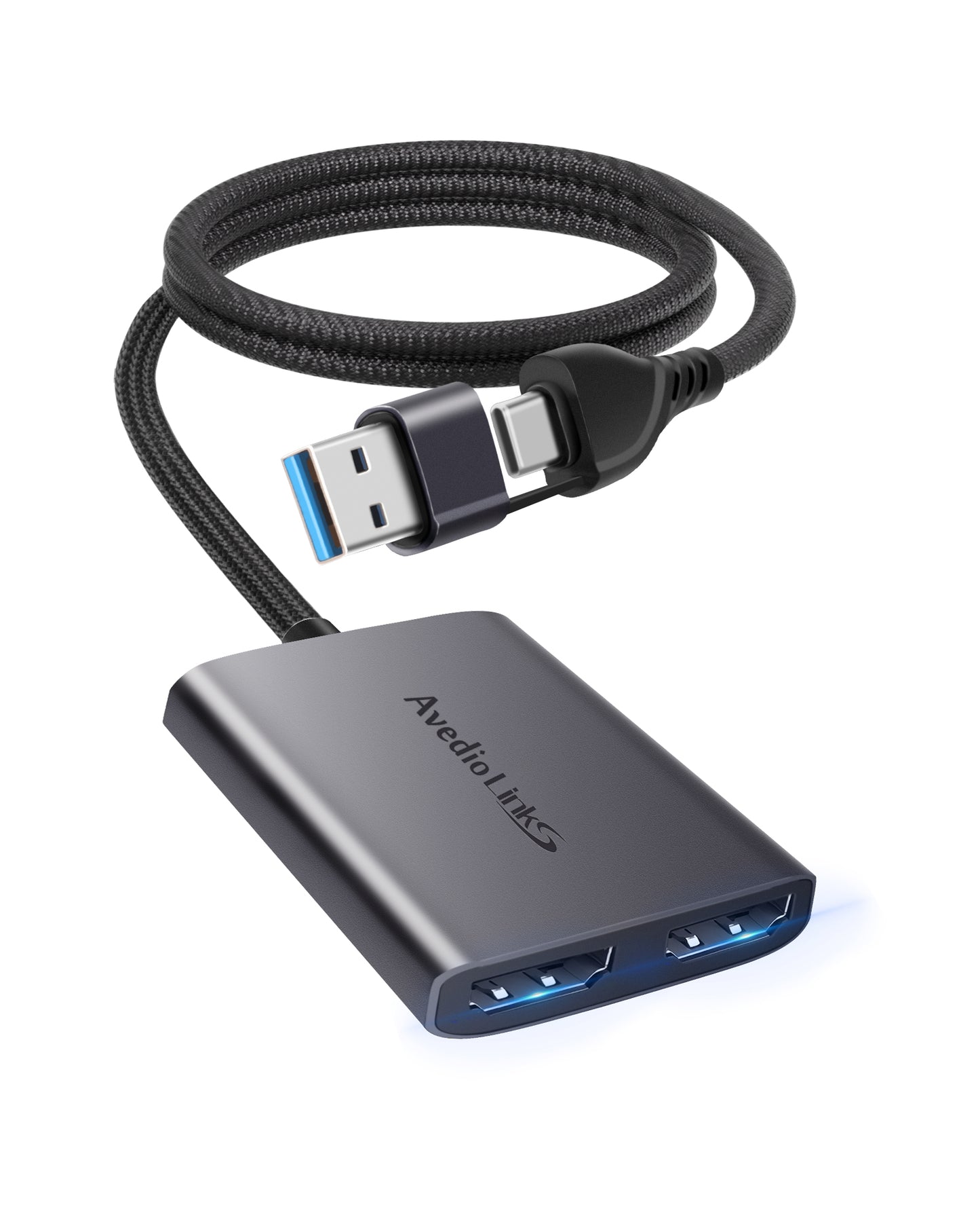 avedio links USB C/A 3.0 to Dual HDMI Adapter