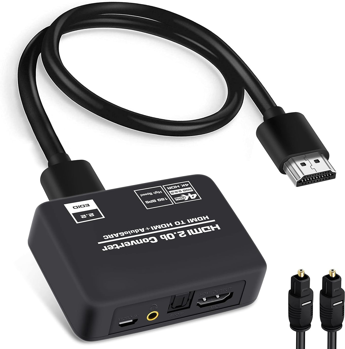 4K@60Hz HDMI 2.0b Audio Extractor Converter