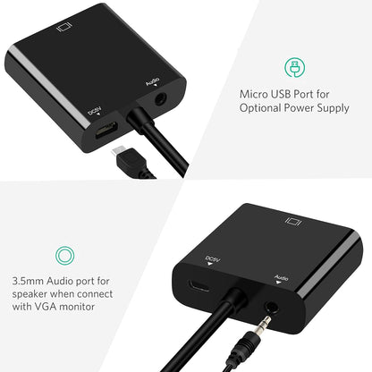 avedio Links Micro HDMI to VGA Adapter