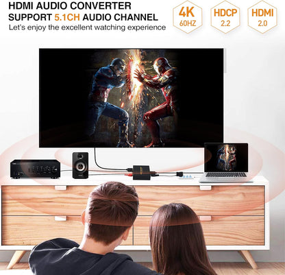 avedio Links 4K@60Hz HDMI Audio Extractor Converter