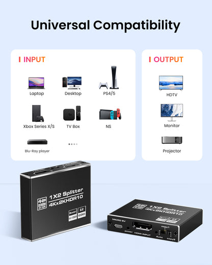 avedio Links 1 in 2 Out HDMI Splitter