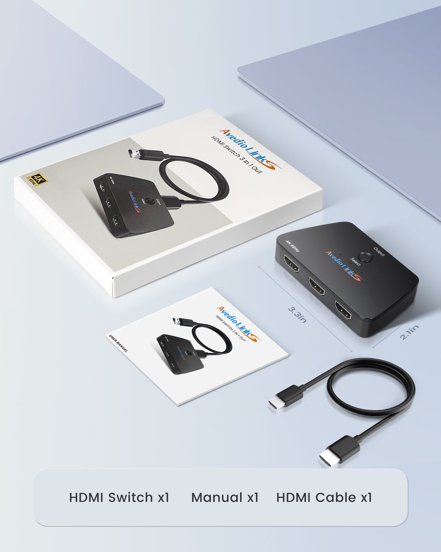 avedio links 3 in 1 Out HDMI Switch