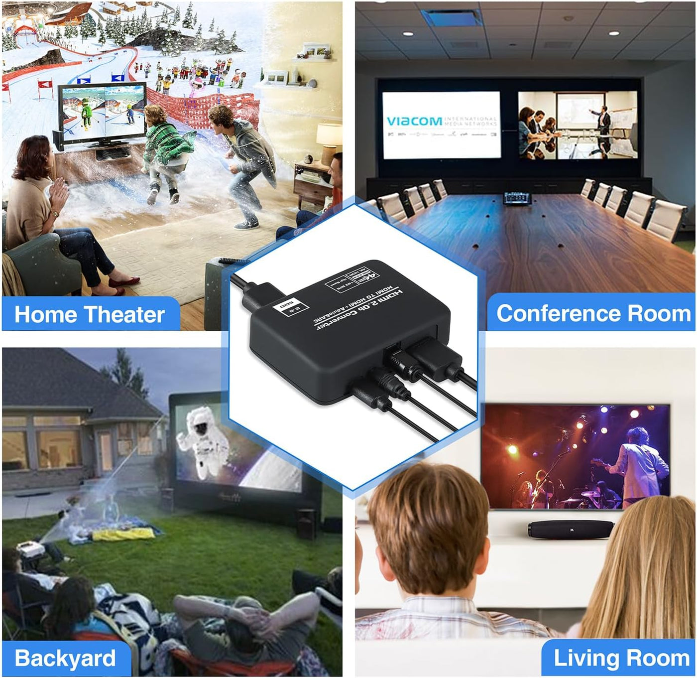 4K@60Hz HDMI 2.0b Audio Extractor Converter